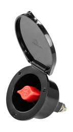 Выключатель массы  Heavy Duty судовой врезного монтажа, черный (14-385-55)